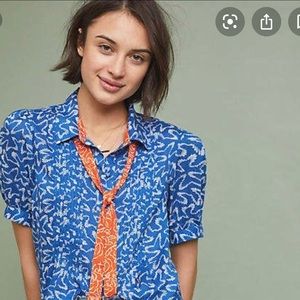 Maeve Corporate Neck tie blouse size 16